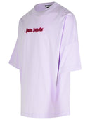 Palm Angels 'Neon' Lilac Cotton T Shirt