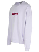 Palm Angels 'Neon' Lilac Cotton Sweatshirt