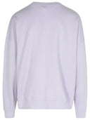 Palm Angels 'Neon' Lilac Cotton Sweatshirt