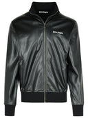 Palm Angels 'Track Lear' Black Polyester Blend Sweatshirt