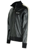 Palm Angels 'Track Lear' Black Polyester Blend Sweatshirt