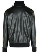 Palm Angels 'Track Lear' Black Polyester Blend Sweatshirt