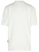 Palm Angels 'College' White Cotton Polo Shirt