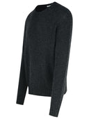Palm Angels Dark Grey Merino Wool Blend Sweater