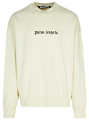 Palm Angels Cream katoenen sweatshirt