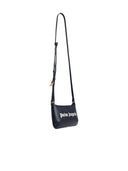 Palm Angels 'Giorgina' Black Lear Crossbody Bag