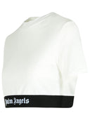 Camisa de cosecha de Palm Angels en algodón blanco