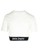 Camisa de cosecha de Palm Angels en algodón blanco