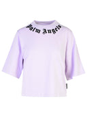 Palm Angels Lilac Cotton T Shirt
