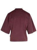 Palm Angels College' Burgundy Cotton T Shirt