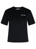 Palm Angels Black Cotton T Shirt