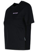 Palm Angels Black Cotton T Shirt