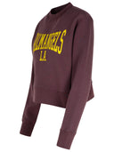 Palm Angels 'College' Purple Cotton Sweatshirt