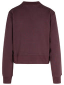 Palm Angels 'College' Purple Cotton Sweatshirt