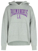 Palm Angels "College" Grey Cotton Selda