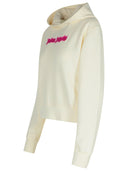 Palm Angels Cream Cotton Sweatshirt