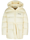 Palm Angels Cream Polyamide Down Jacket