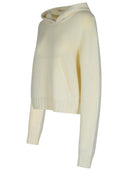Palm Angels 'Curved' Cream Wool Blend tröja