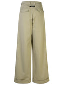 Palm Angels Beige Cotton Pants