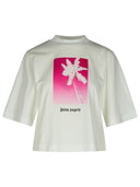 Palm Angels 'Solariz' White Cotton T -shirt