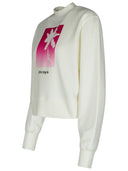 Palm Angels 'Solarized' White Cotton Sweatshirt