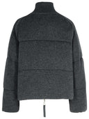 P.A.R.O.S.H. 'Last' Grey Wool Blend Down Jacket