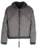 P.A.R.O.S.H. 'Last' Grey Wool Blend Down Jacket