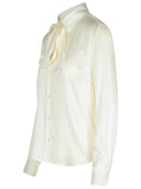 P.A.R.O.S.H. 'Salty' Cream Evening Blend Shirt