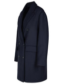 P.A.R.O.S.H. 'Paffuto' Blue Wool Blend Dress