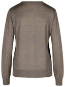 P.A.R.O.S.H. 'Linfa' Brown Wool Blend Cardigan