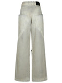 Attico Gray Cotton Jeans