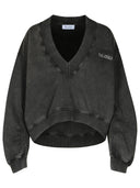 Attico Gray Cotton Sweatshirt