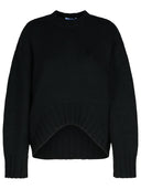 Attico Black Wool Blend Sweater