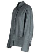 Shirt di miscela di lana grigia Attico 'Eliza'