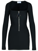 Abito di miscela in poliestere nero attico