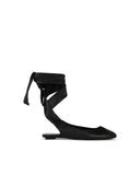 Attico 'Cloe' Black Lear Ballet Flats