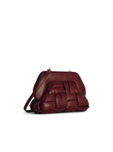 Burgundy Vegan Lear Burgundy Vegan Lear Bag Moirè