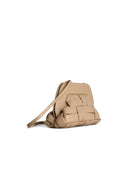 moirè 'Tia Weaved' Beige Vegan Lear Bag