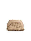 moirè 'Tia Weaved' Beige Vegan Lear Bag