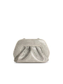 moirè 'Gea Strass' Silver Vegan Lear Bag