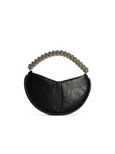moirè 'Ebe' Black Vegan Lear Bag
