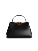 Tory Burch 'Eleanor' Black Lear Bucket Bag