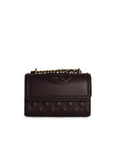 Tory Burch 'Fleming' Burgundy Lear Crossbody Bag