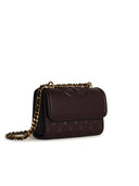 Tory Burch 'Fleming' Burgundy Lear Crossbody Bag