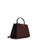 Tory Burch 'Eleanor' Burgundy Lear Bucket Bag