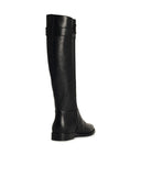 Tory Burch 'Lock Ridin' Black Lear Boots