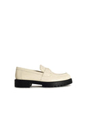 Tory Burch Ivory Lear Loafers