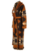 Alanui 'Icon Jacqua' Brown Cashmere Cardigan