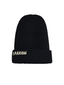 Barrow Black Cotton Blend Beanie