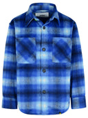 Camicia di miscela poliacrilica azzurra blu chiaro